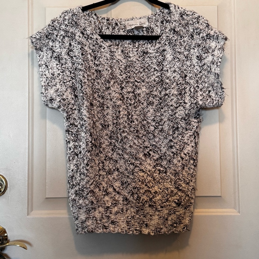 Vintage Naomi Bee Black, White & Grey Sweater